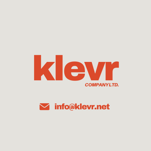 Klevr Company Ltd. Logo with Email